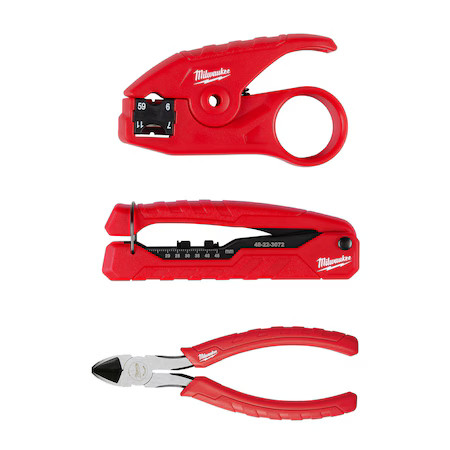 Milwaukee Tool 48-22-8103 Coax Install Kit, Uninsulated, 3 Pcs