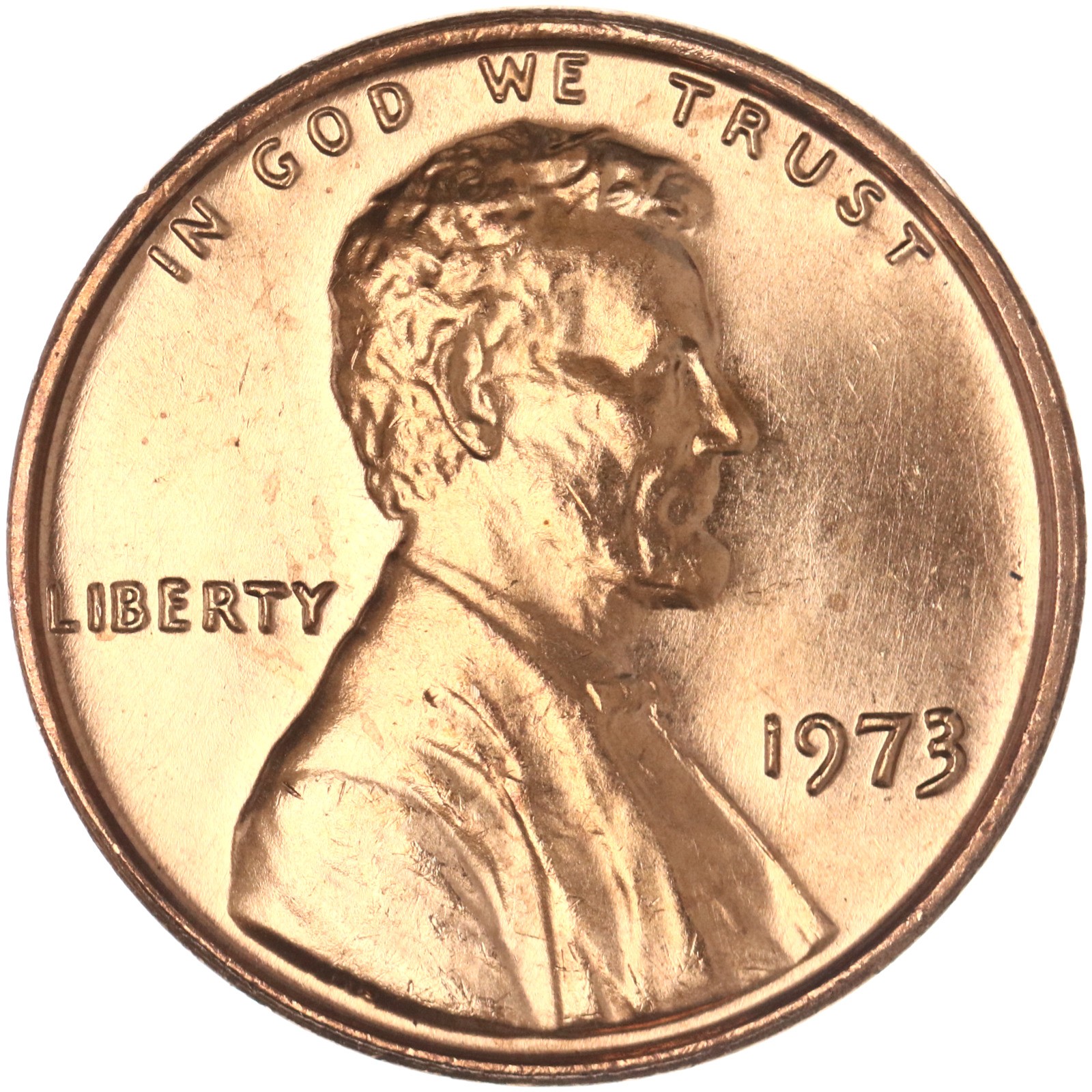 1973 (P) Lincoln Memorial Cent Choice BU Penny US Coin