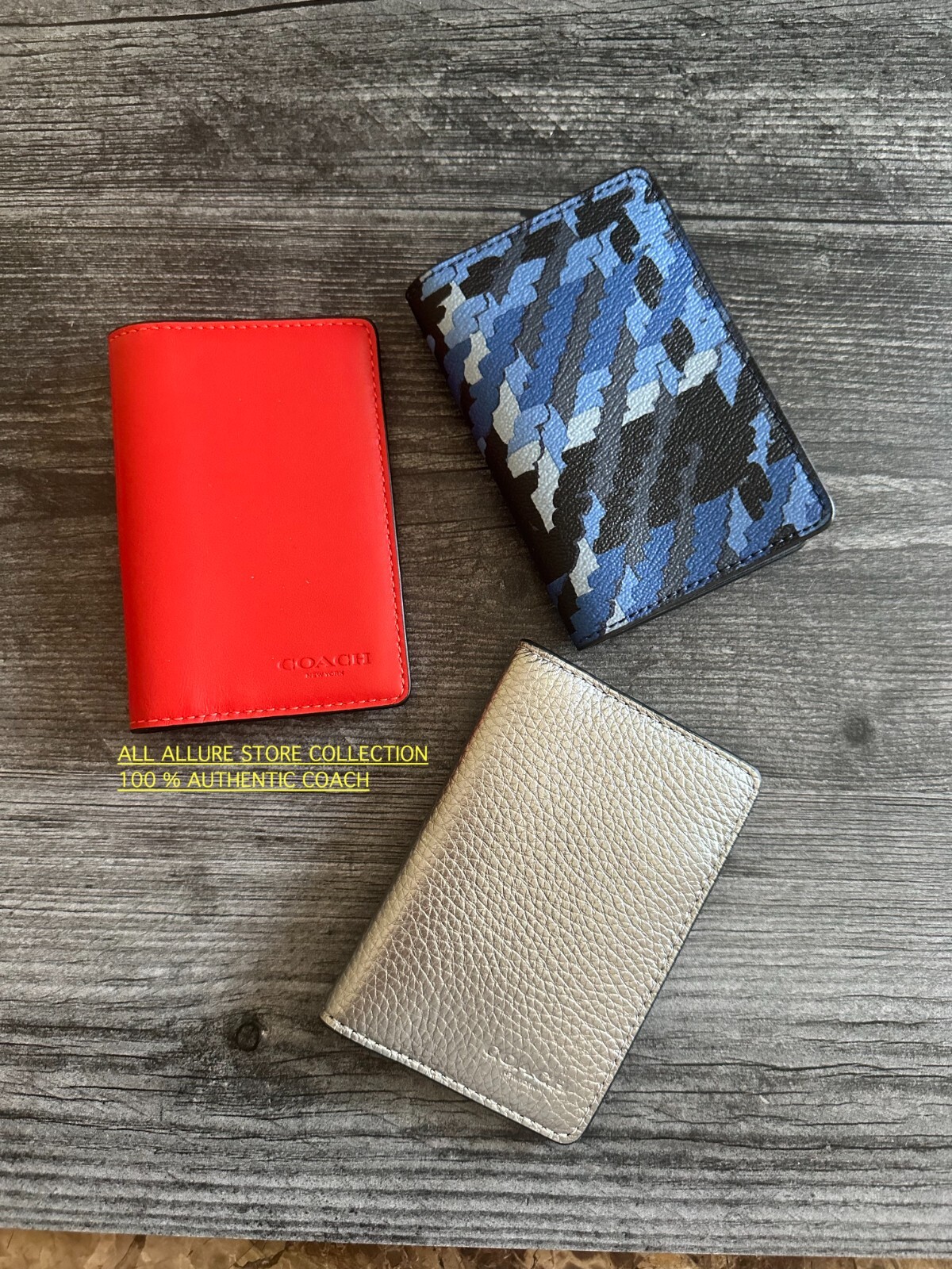Coach ID/Card Wallet In Leather NWT
