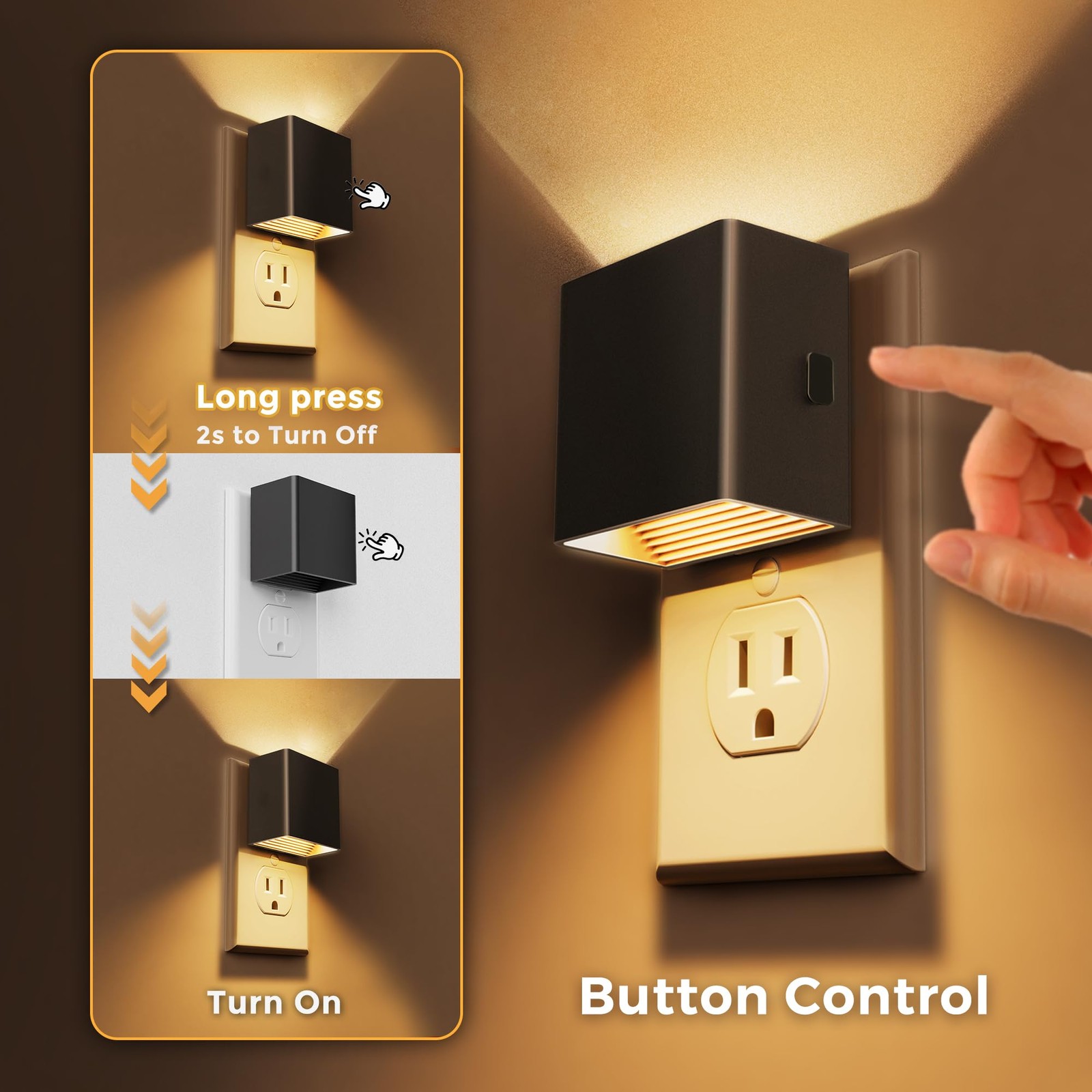 Night Light,Night Lights Plug into Wall,[2-Pack] Dusk to Dawn Sensor,Brightne...