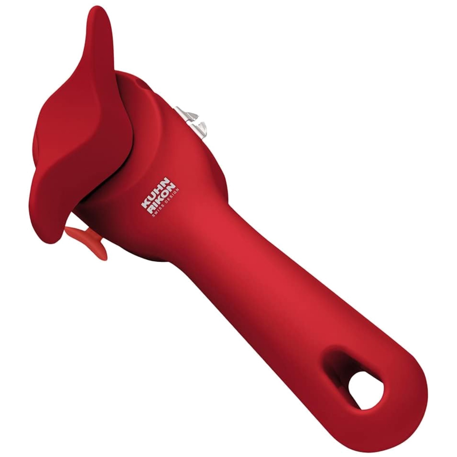Ergonomic Can Opener, Red - Stainless Steel