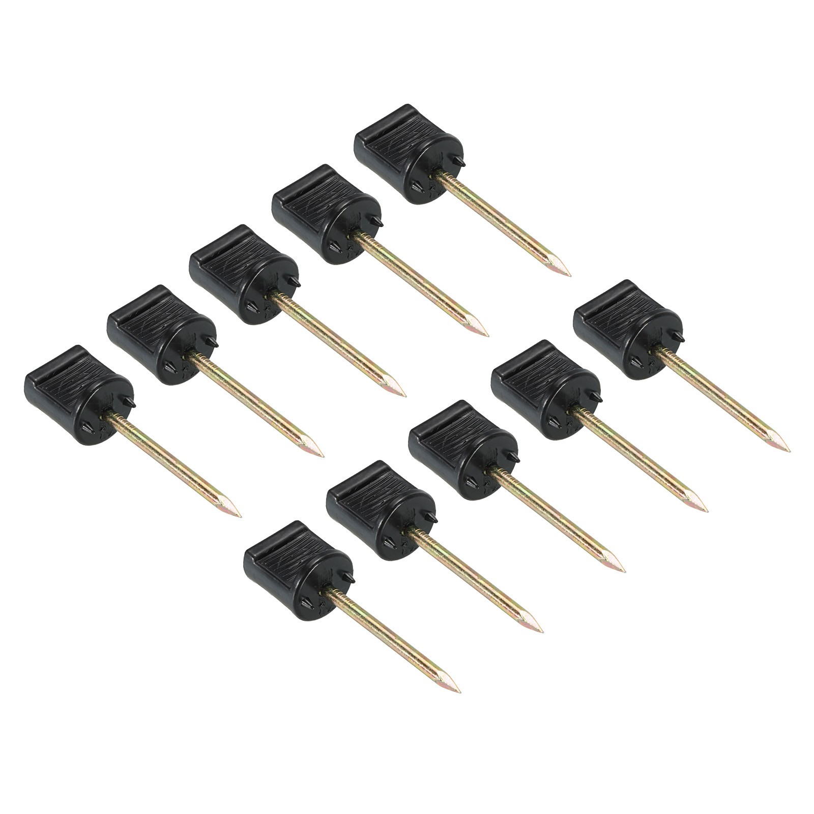 Archery Target Pins, 20 Pack Manganese Steel Alloy Nails Target Pin Fixed, Black