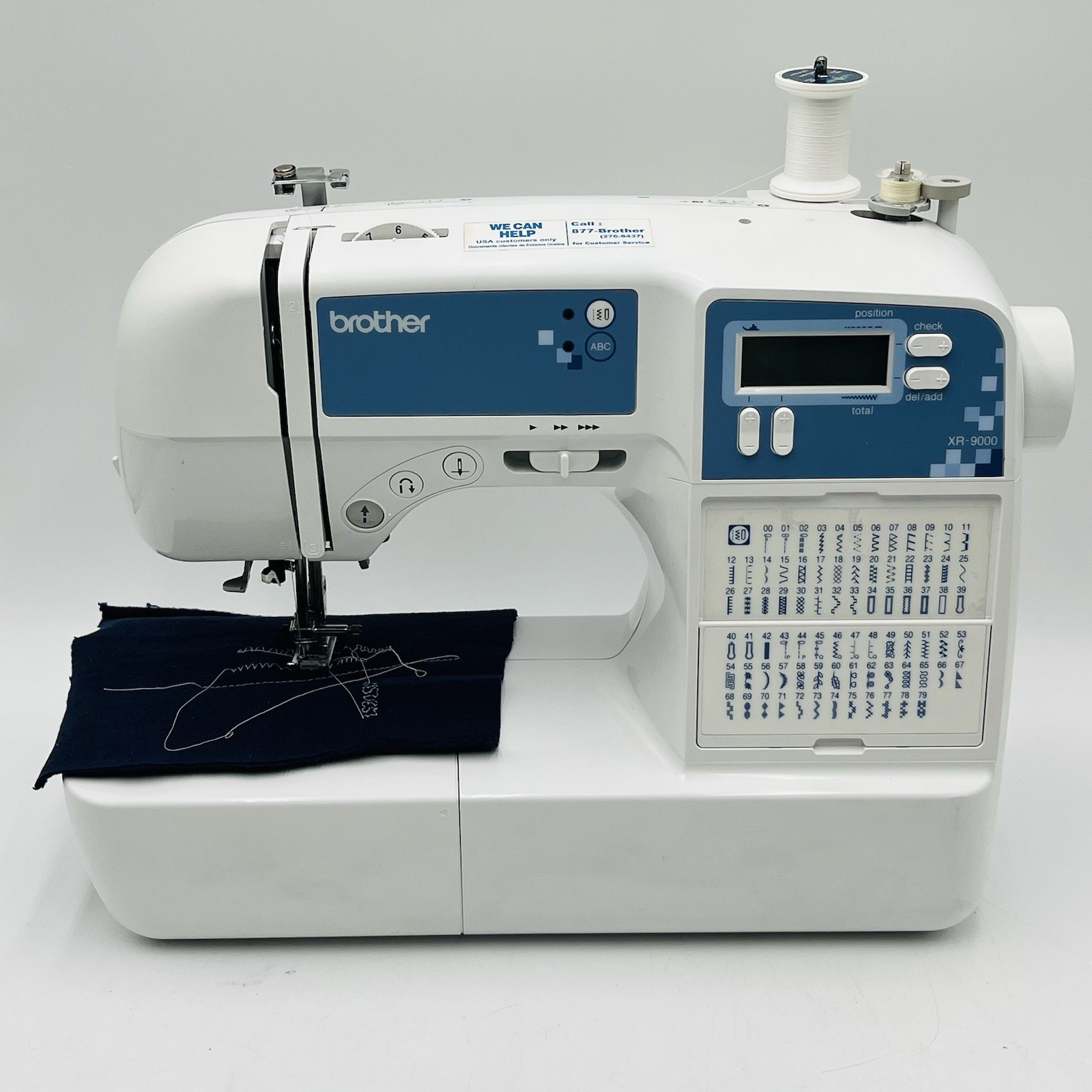 Brother XR9000 Computerized Sewing Machine LCD 80 Stitches With Case & Pedal