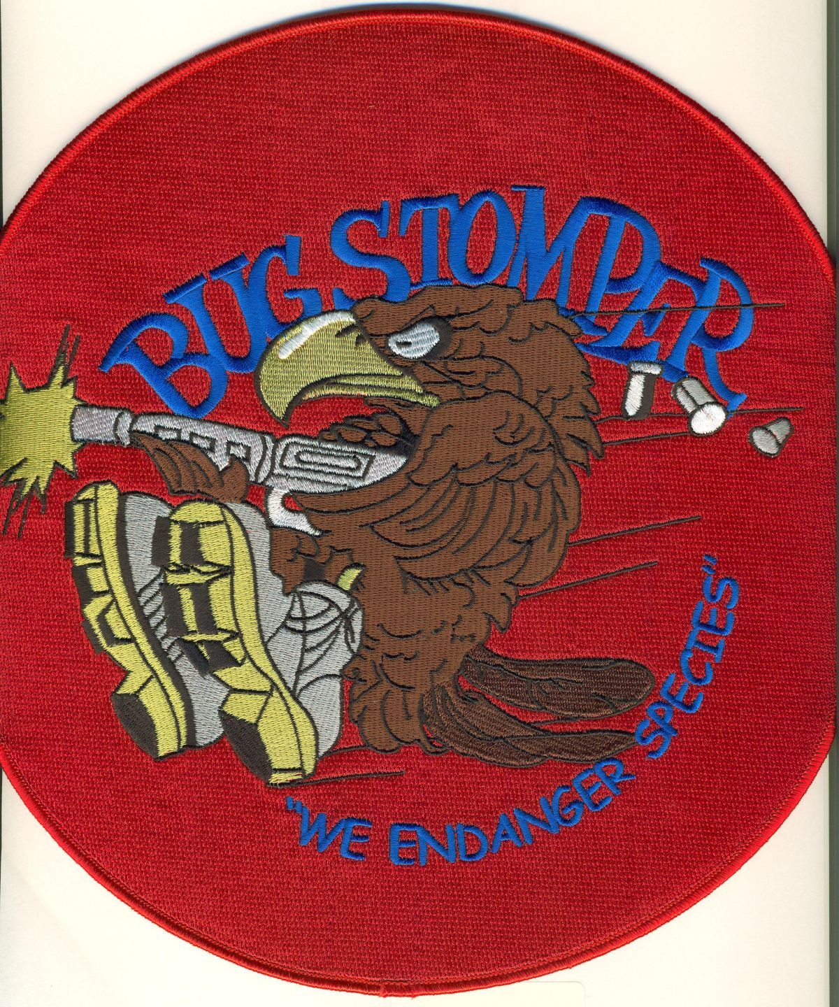 10 INCH ALIEN "BUG STOMPERS" PATCH - LGALIEN15