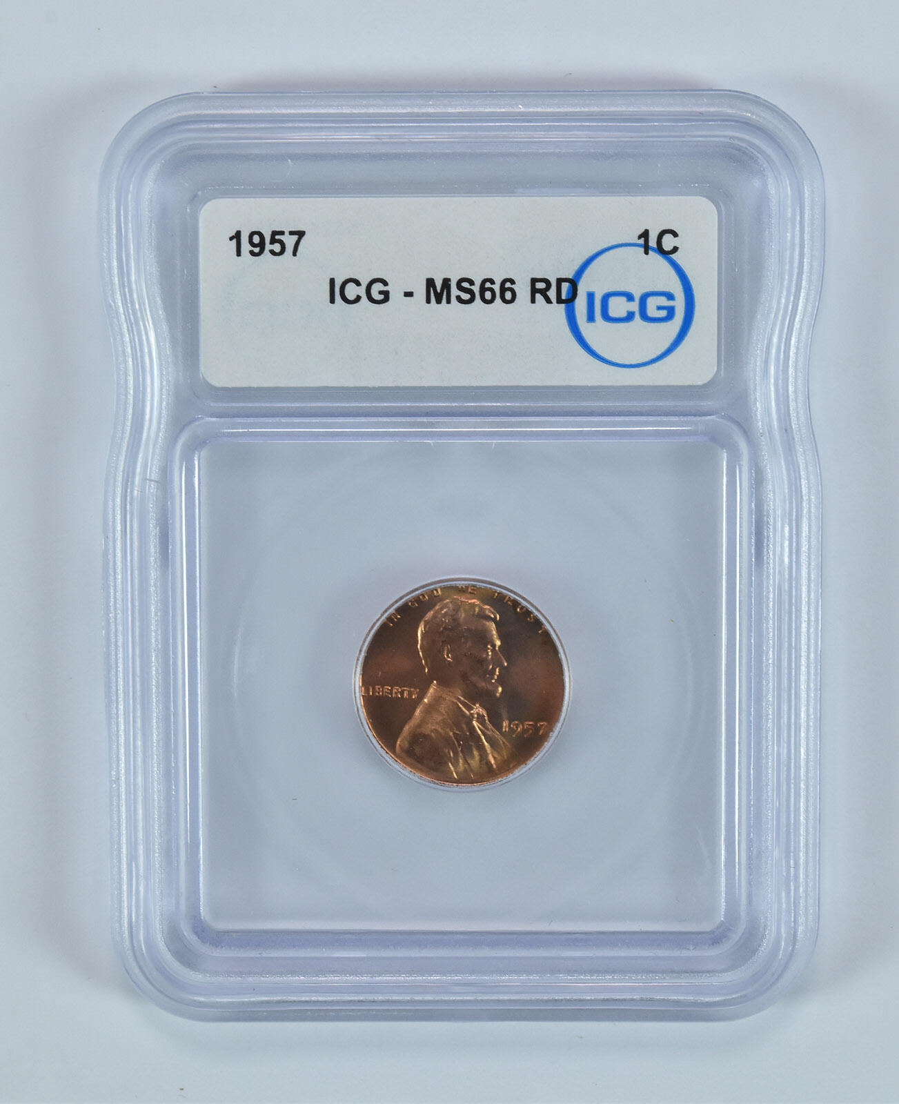 1957 Lincoln Wheat Cent MS66 RD ICG