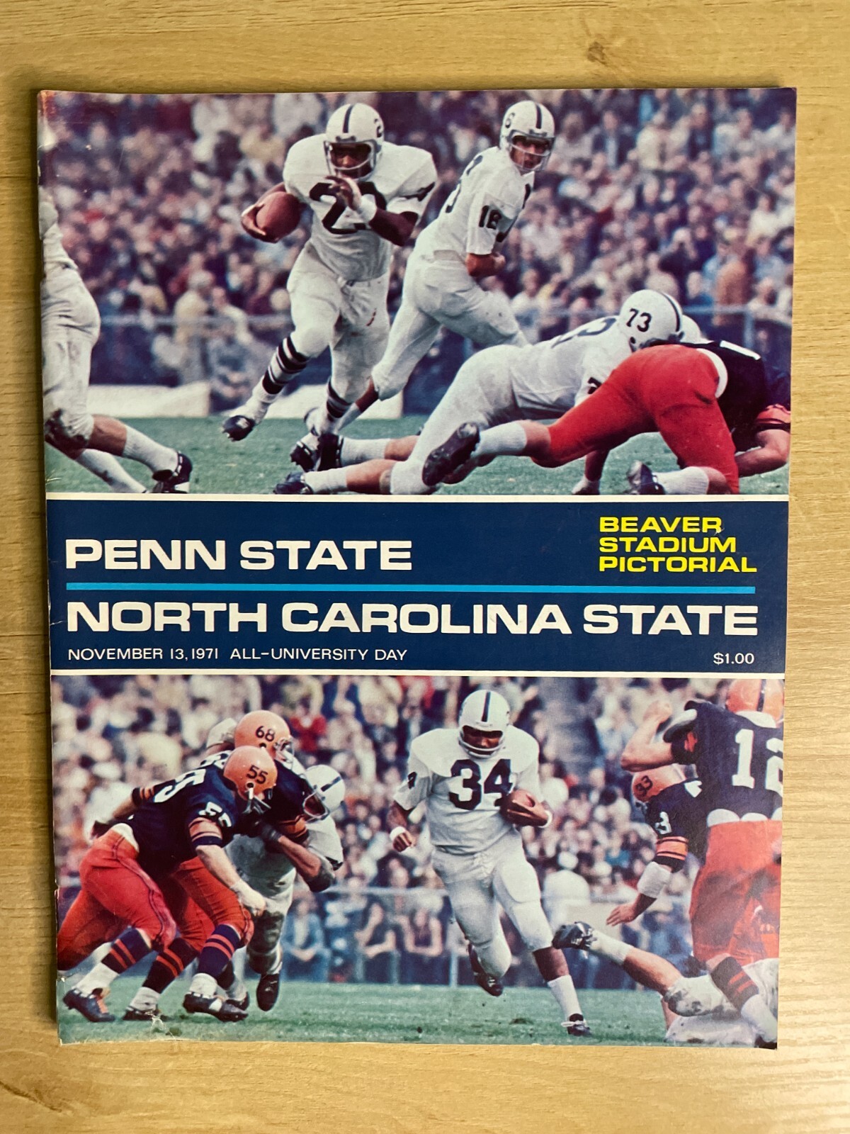 Beaver Stadium Pictorial November 13, 1971 Penn State Vs. North Carolina B2396