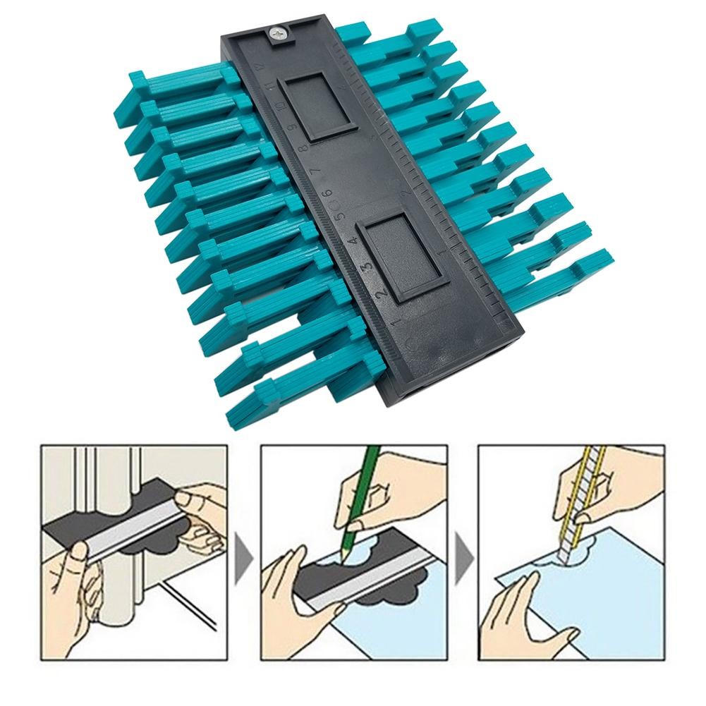 ABS Contour Profile Copy Gauge 0-120mm Measuring Range Device Uneven Contour S