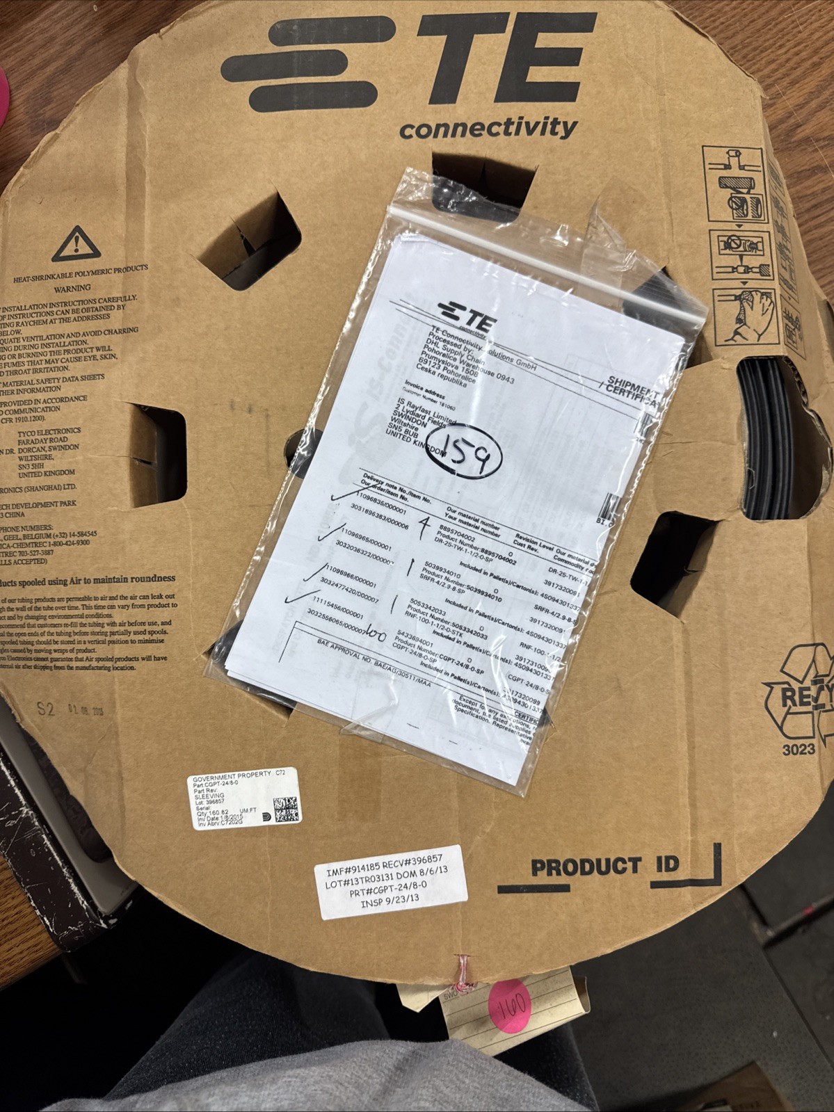 160 feet  CGPT-24/8-0 Heat Shrink Tubing  Polyolefin TE