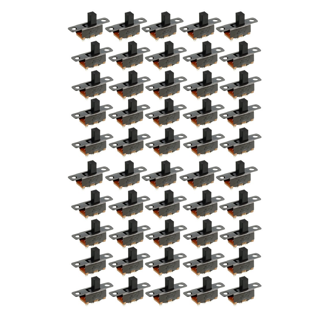 55Pack 3 Terminal PCB Mount 2 Position SPDT Horizontal Micro Mini Slide Switch