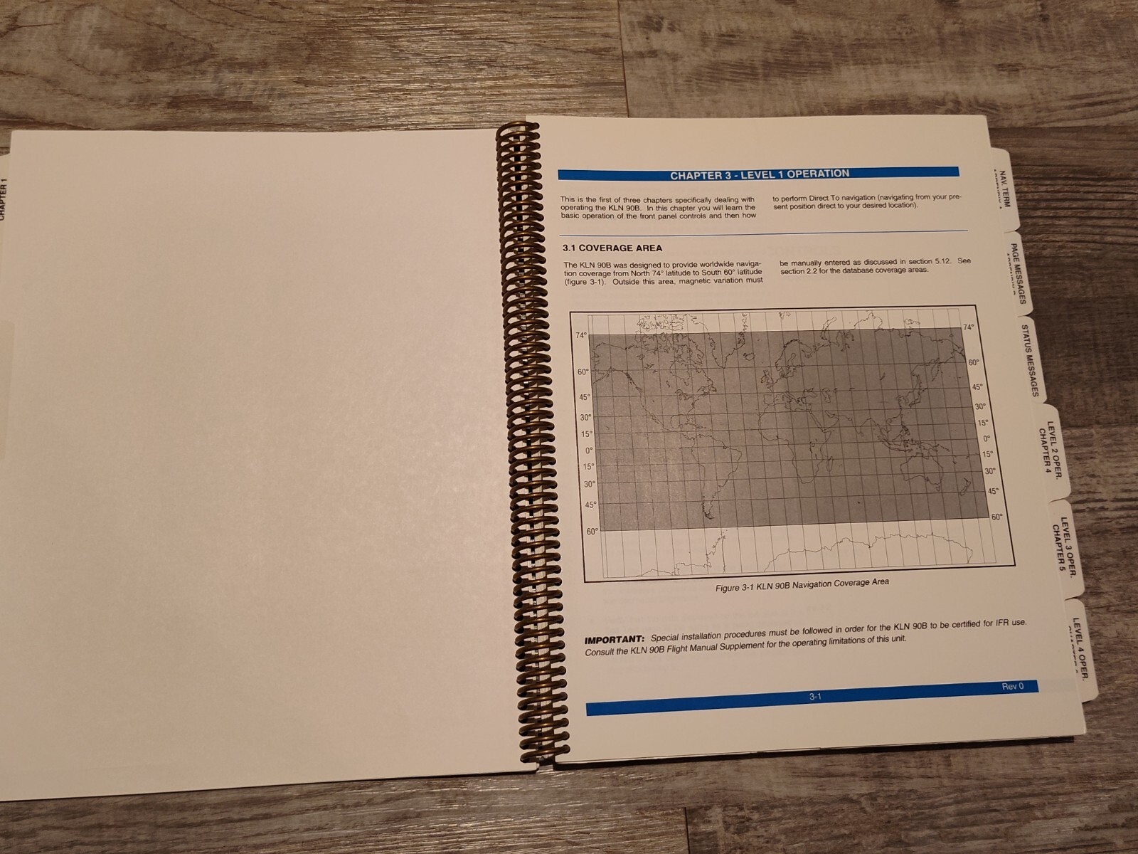 KLN 90B BENDIX KING GPS NAVIGATION SYSTEM Pilot Reference Manual 1995