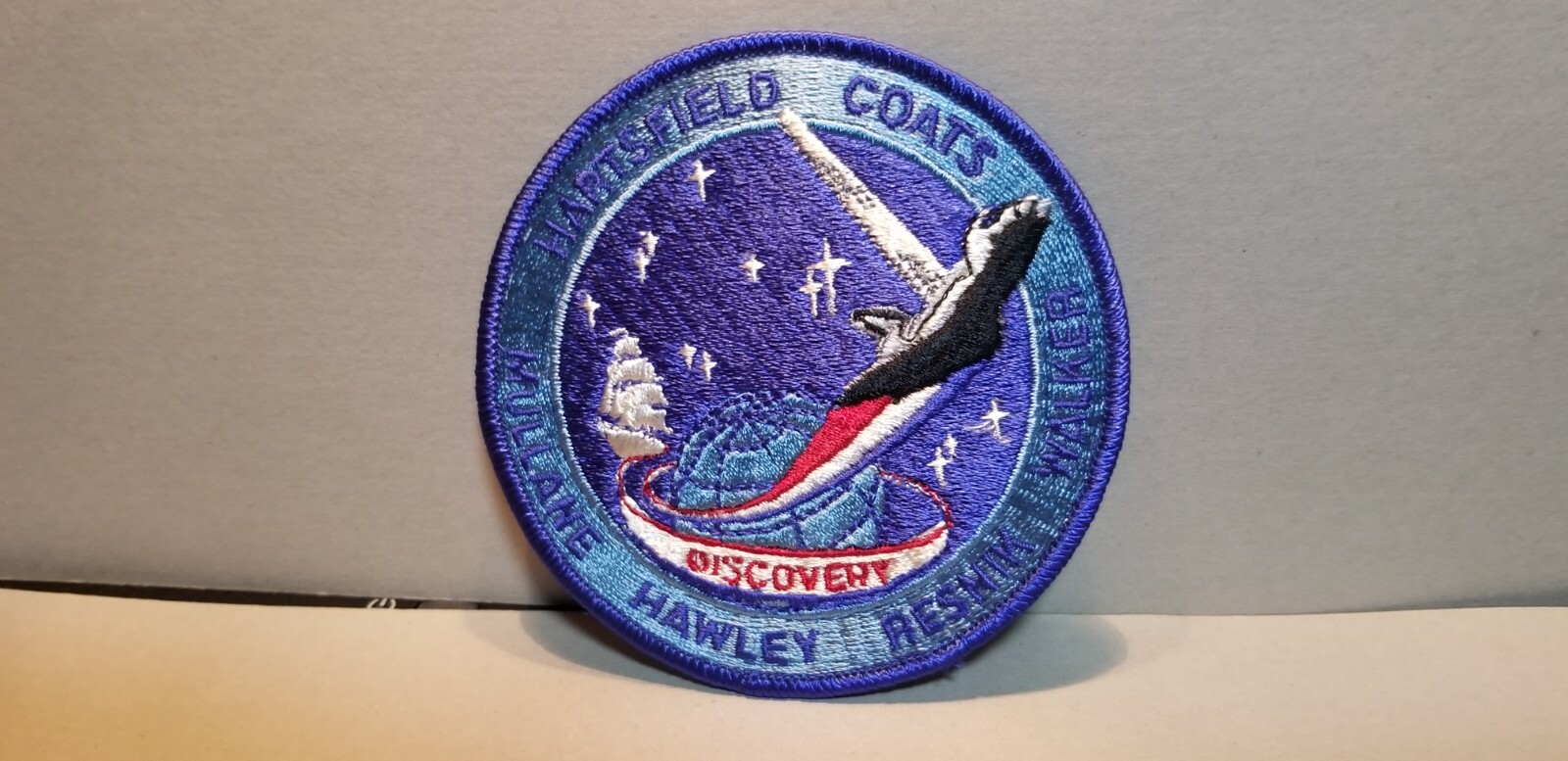STS-41D SPACE SHUTTLE PATCH "HARTSFIELD-COATS-RESNIK-MULLANE-HAWLEY-WALKER"