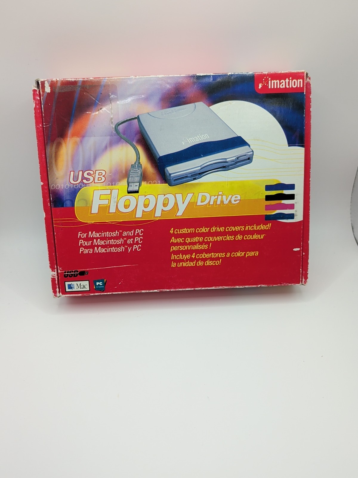 Imation USB Floppy Drive D353FUE For Macintosh & PC Systems - Tested as Working