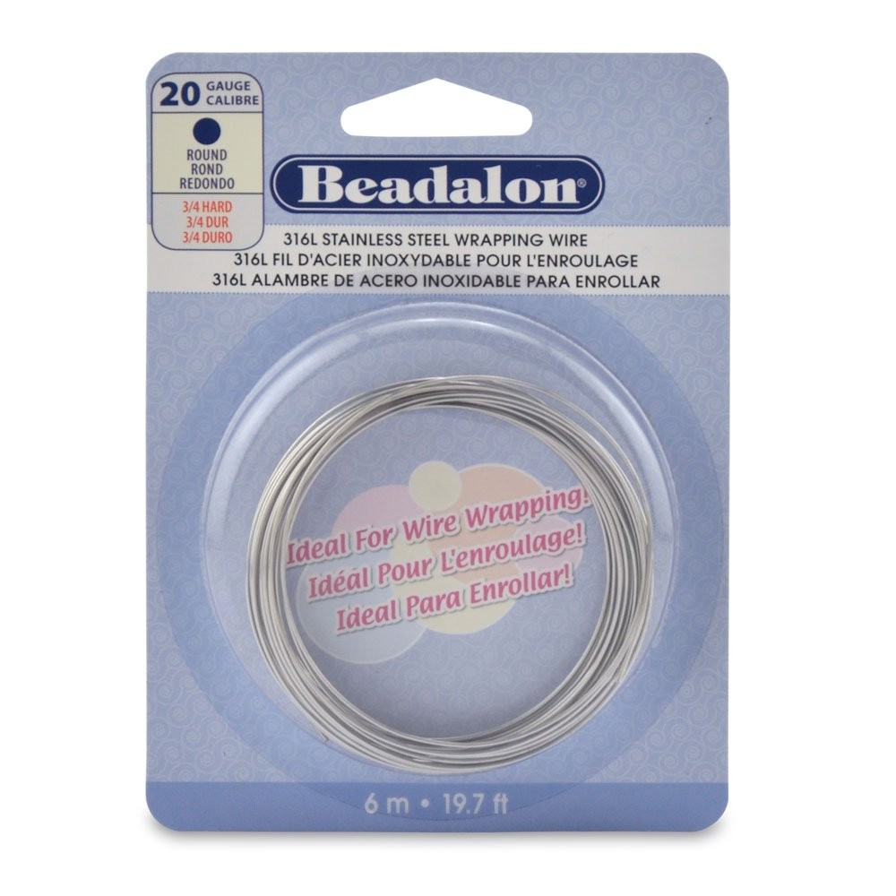 Round Wire 316L Stainless Steel 20 Gauge 6-Meter