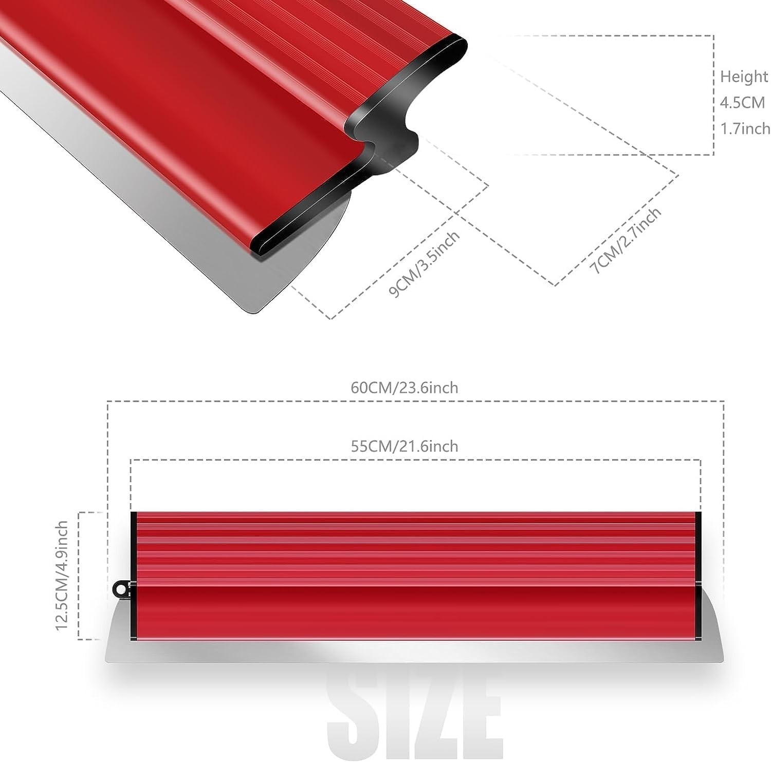 Lightweight 24 Inch Drywall Blade with Ergonomic Grip - Perfect for Contractors