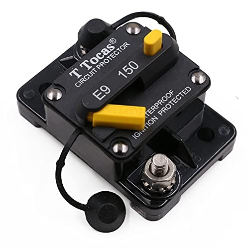 150 Amp Circuit Breaker with Manual Reset, 12V- 48VDC, 150A Surface-Mount