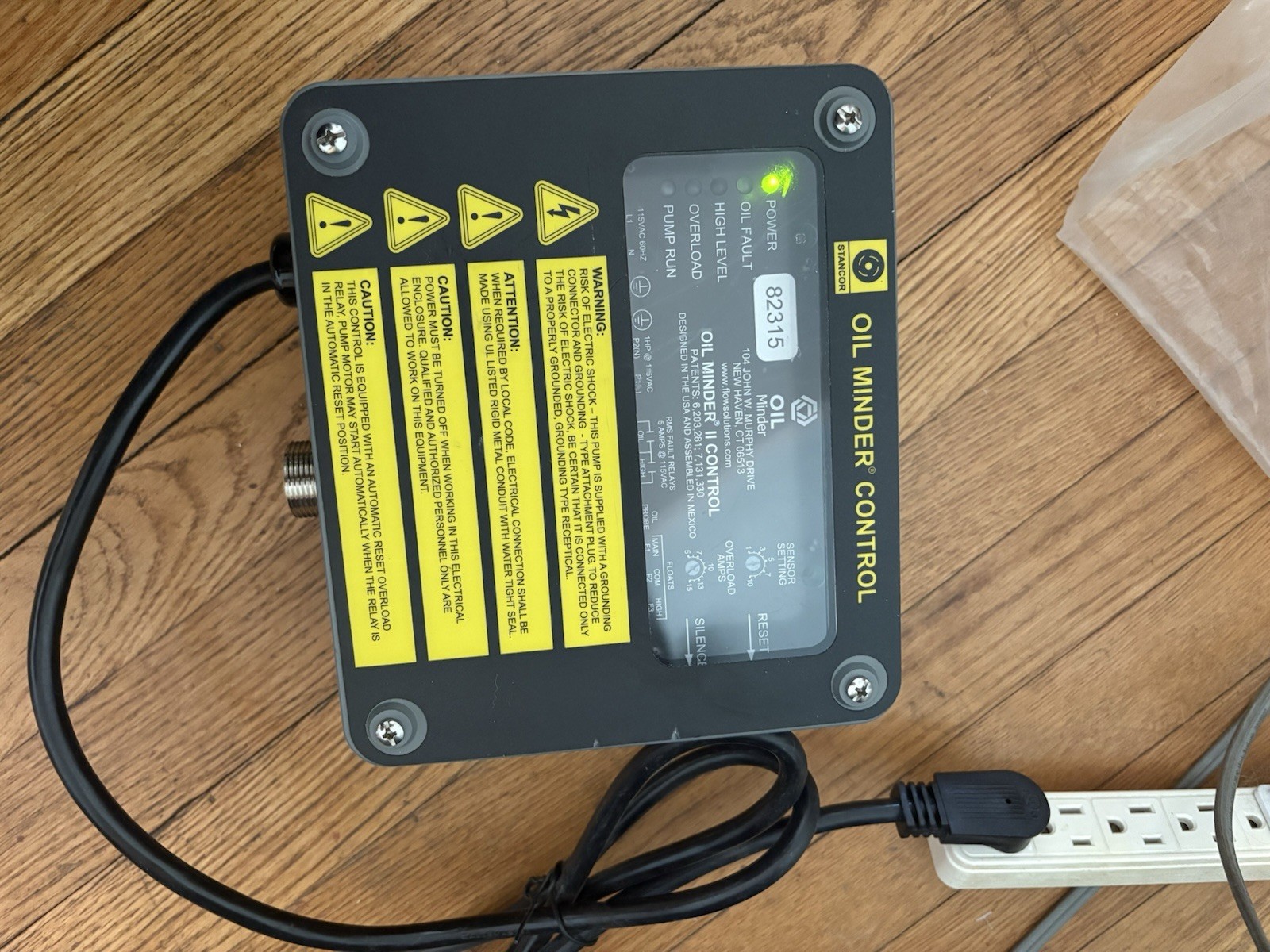 Stancor Oil Minder Control
