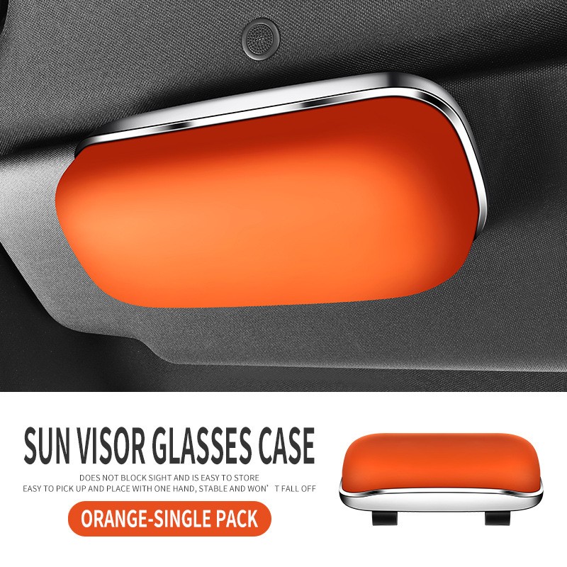Multifunctional Sunglasses Glasses Case Holder Cage Box Sun Visor Glasses Clip