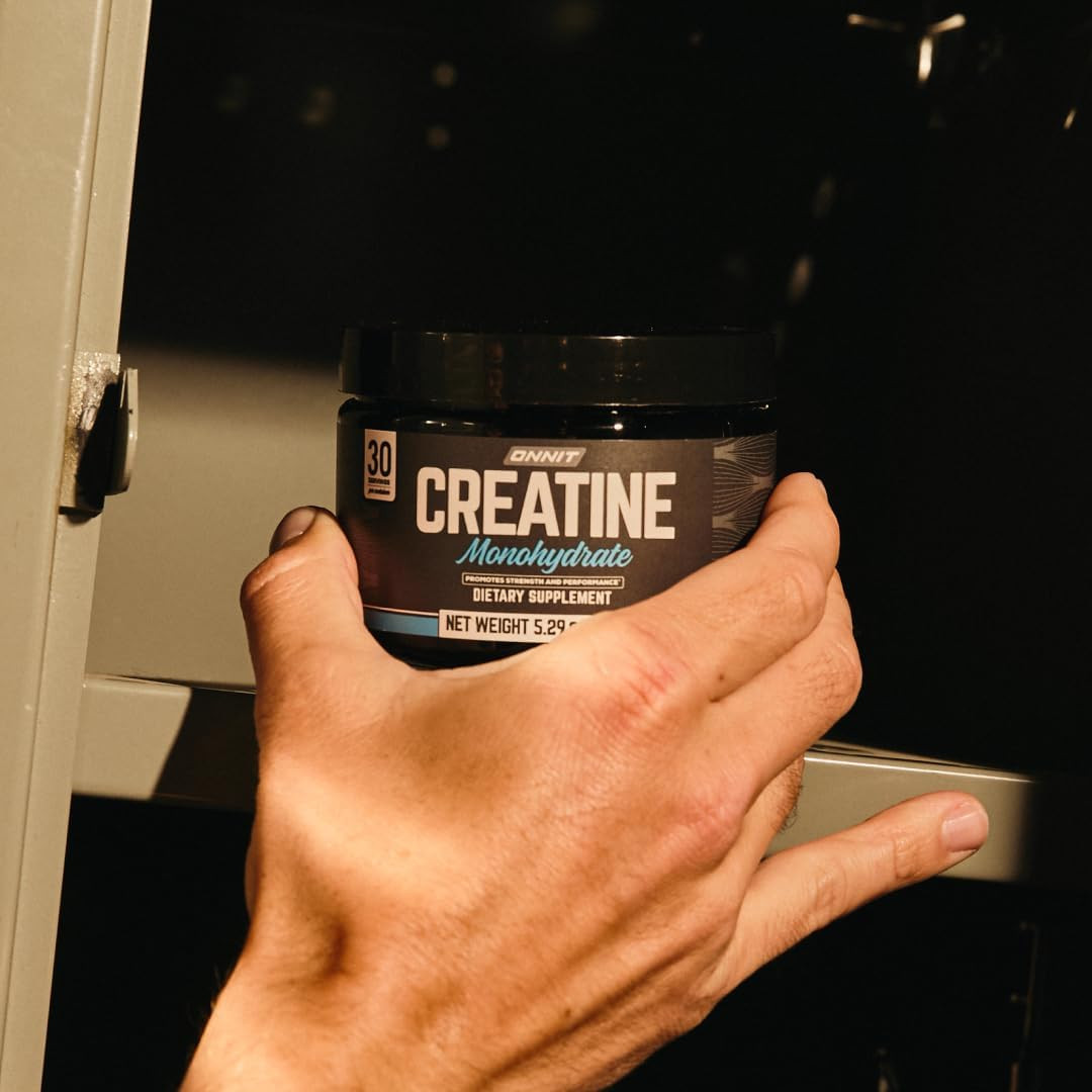 ONNIT Creatine Monohydrate Powder, Strength & Power Support, 30 Servings, 5.29oz