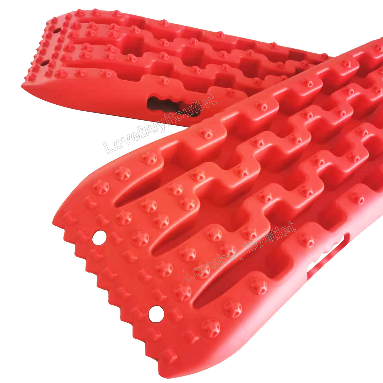 2x AUTO Recovery Traction Boards Tire Ladder 4WD Recovery Mat for 4X4 Offroad