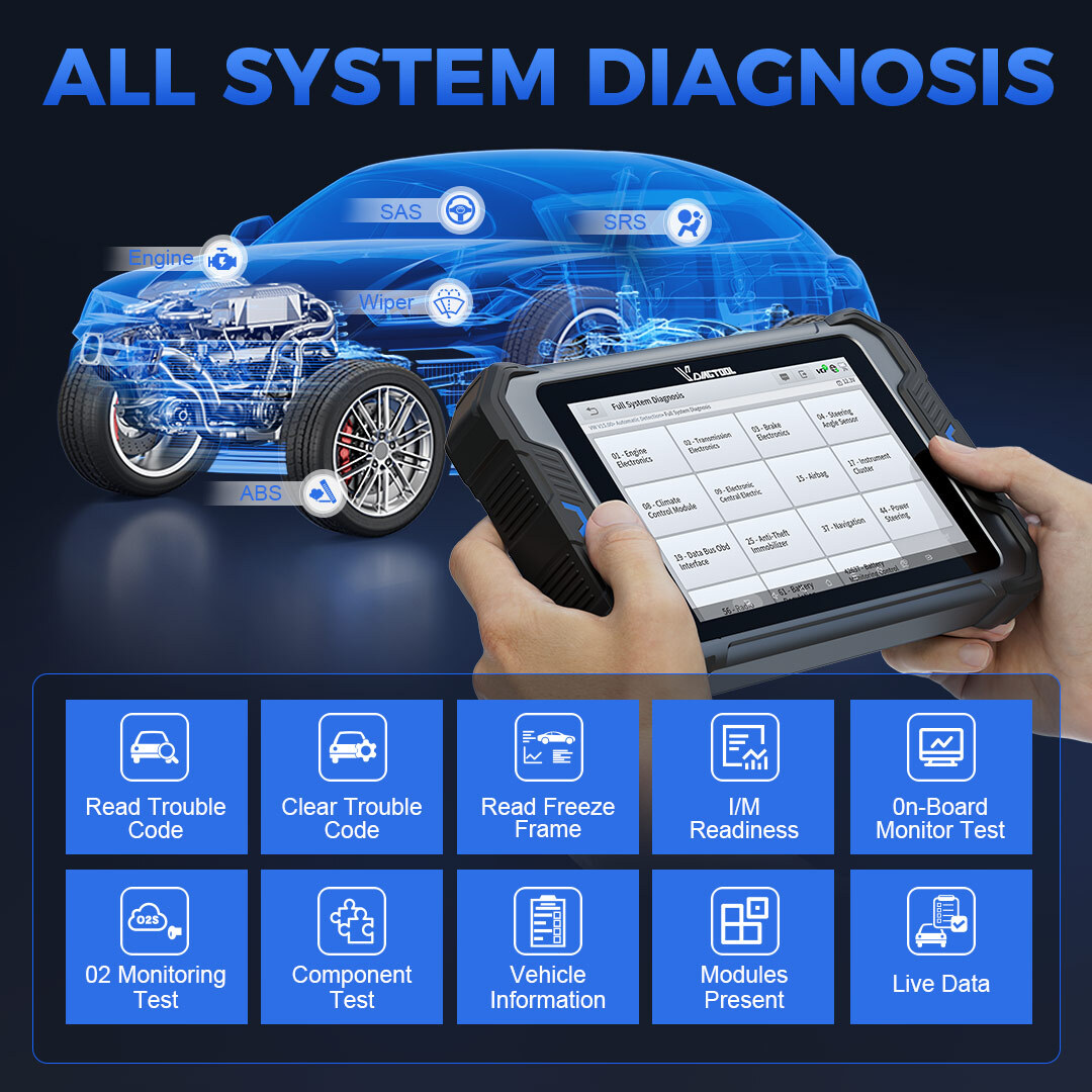 2025 VDIAGTOOL VD80BT LITE OBD2 Scanner Bidirectional Diagnostic Tool ECU Coding