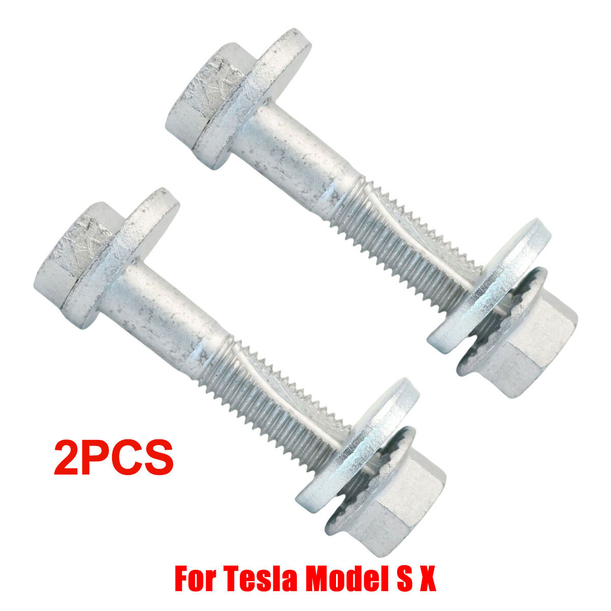2x For Tesla Model S X 2012-2021 Rear Toe Link Arm Cam Bolt Nut Washer 2007061