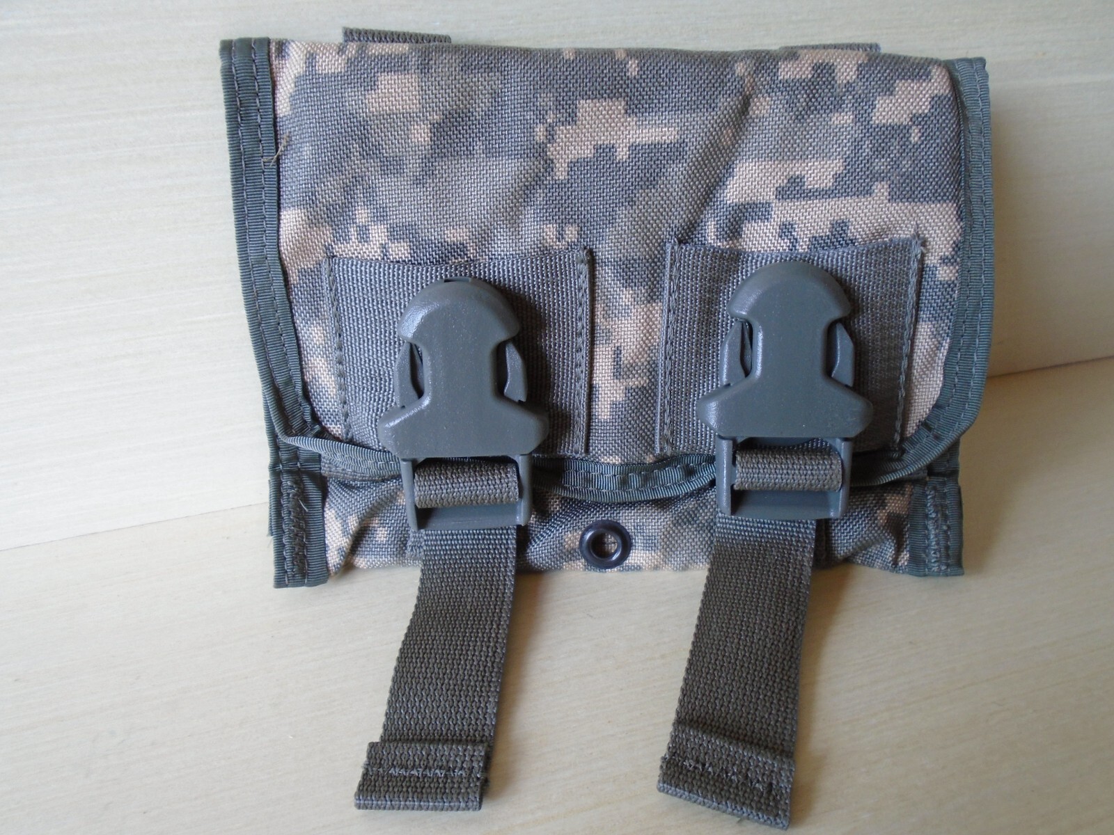 USGI ACU Digital Camo MOLLE Triple 9mm .45 Pistol Mag Pouch EI LBT