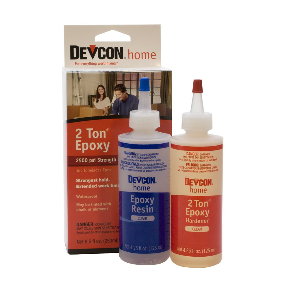 Devcon Epoxy, 2 Ton Epoxy, 4.25 Ounce Each, 2 Bottles