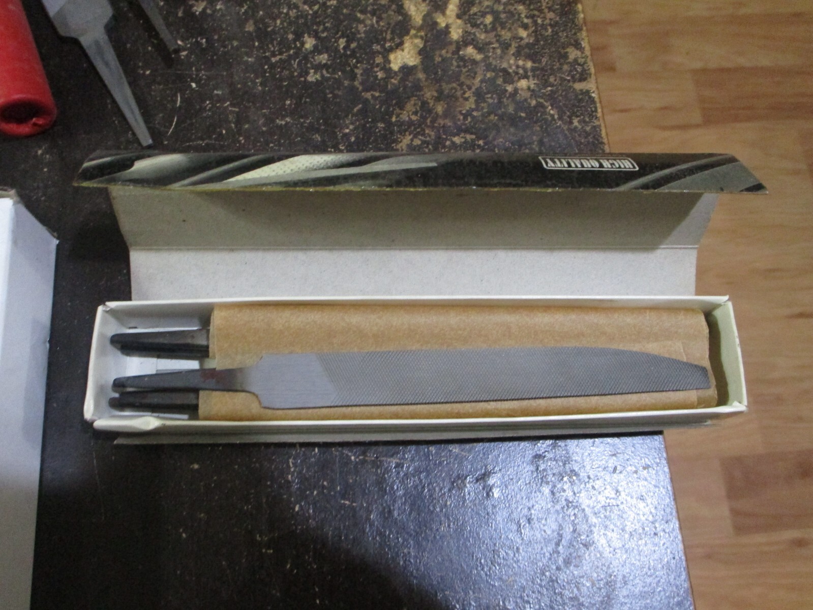 Box Of 10 NOS 6" Knife Bastard Metal Files Good Quality Import Great Price