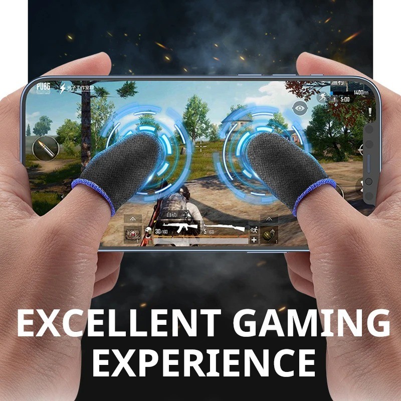 20/40PCS Gaming Finger Sleeve Breathable Fingertips For PUBG Mobile Games Touch