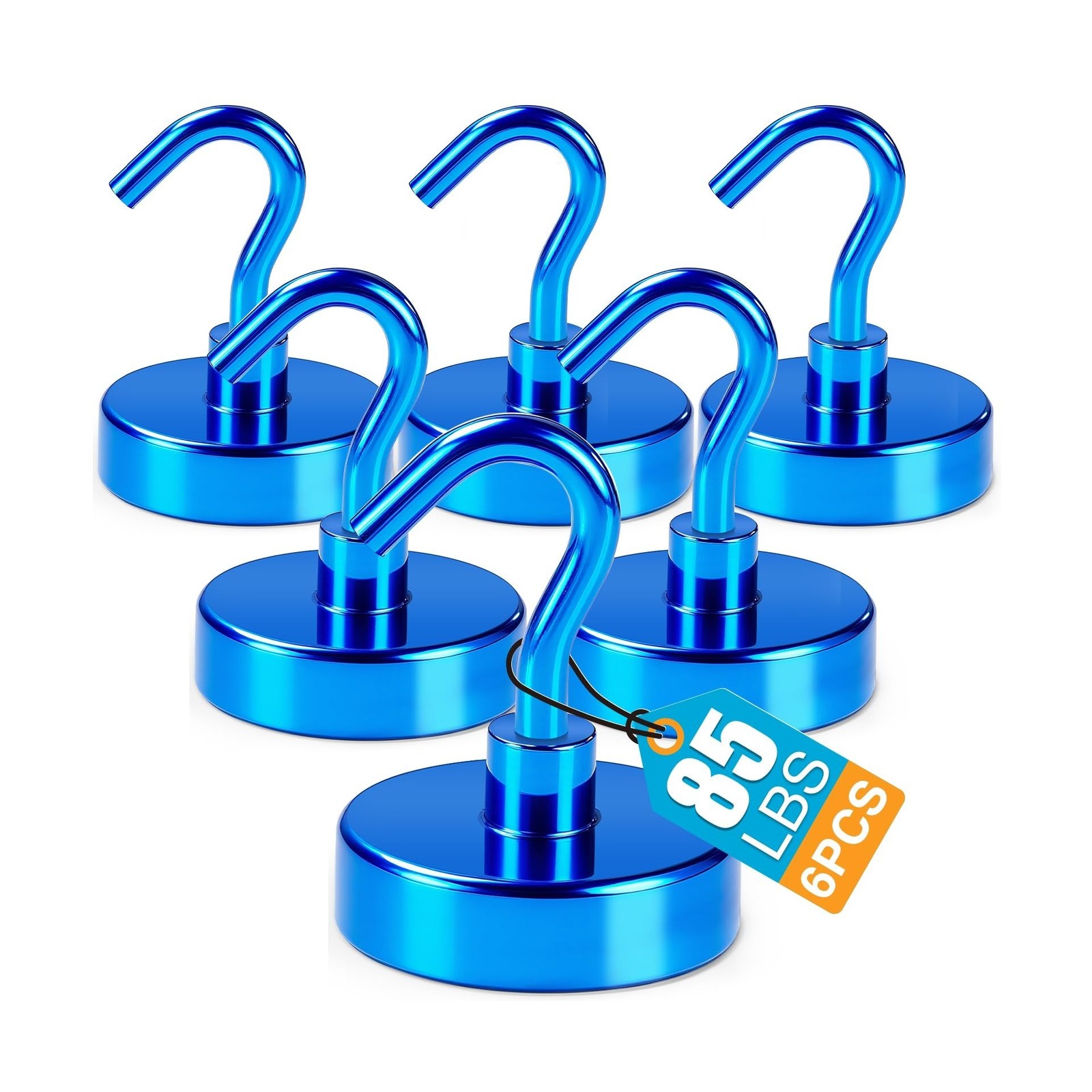 LOVIMAG 6 Pack 85LB Magnetic Hooks, Strong Cabin Ship Essentials Hook Heavy D...