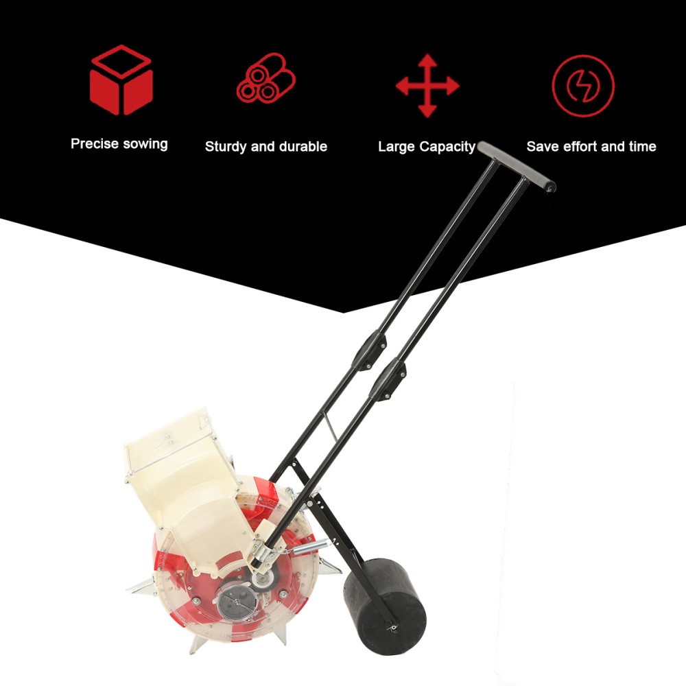 7 Nozzle Seeding Machine Hand Push Seeder Fertilizer Applicator Handheld 13.5cm