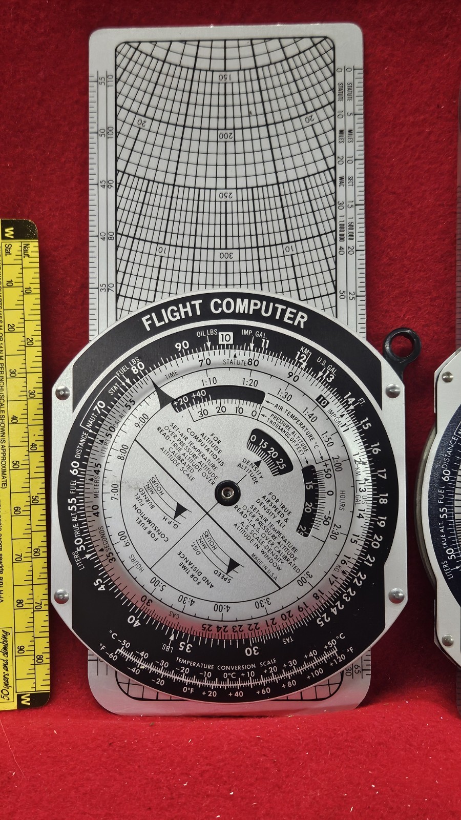2 1982 cpc Flight Computer Piper Cessna Protractor Navigation Pilot Aviation Lot