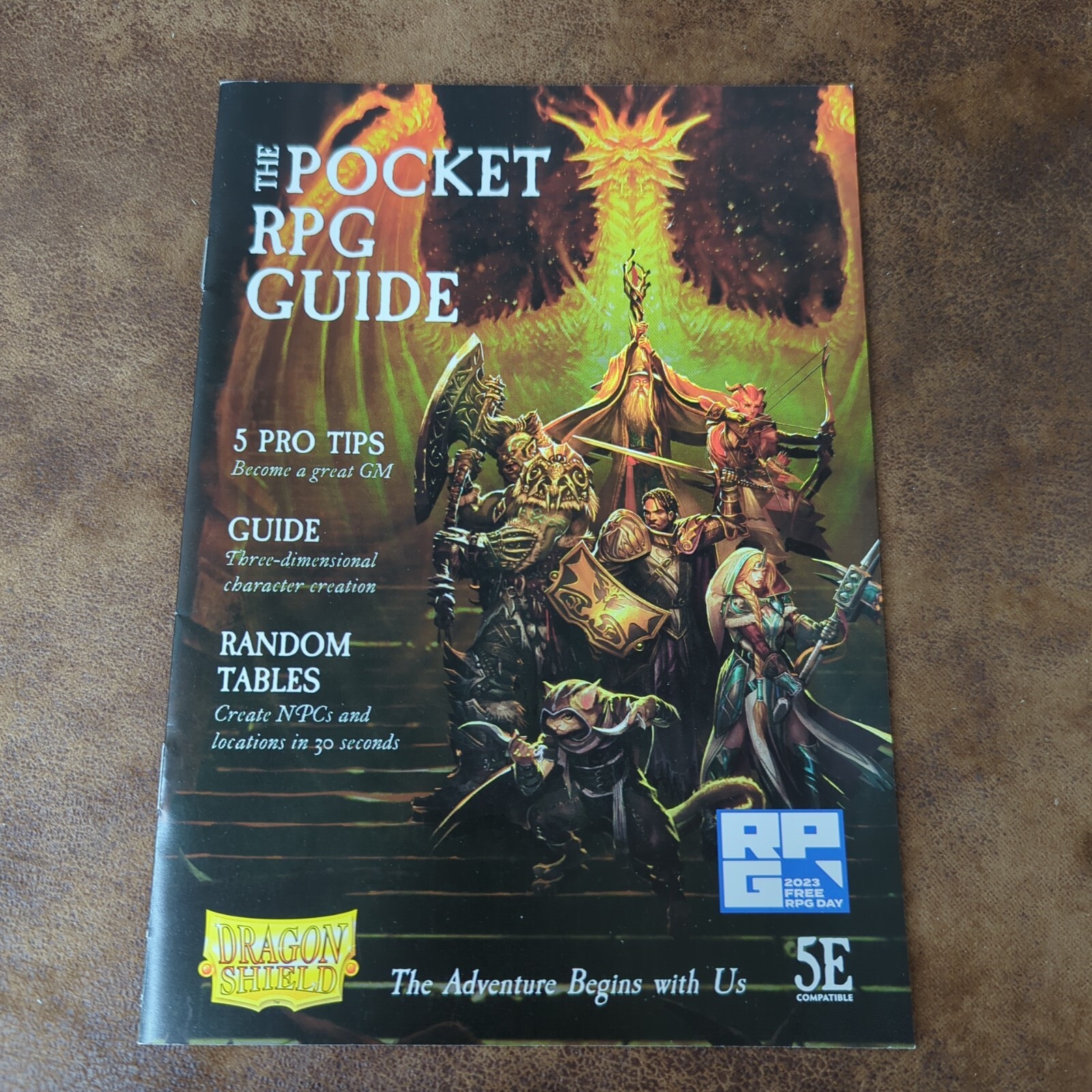 Free RPG Day 2023 Pocket PRG Guide Dragon Shield 5E