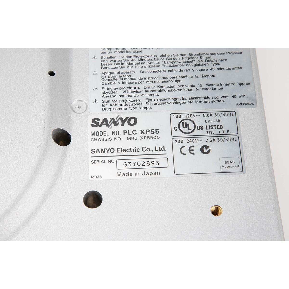 Sanyo PLC-XP55 Projector - SKU#1645473