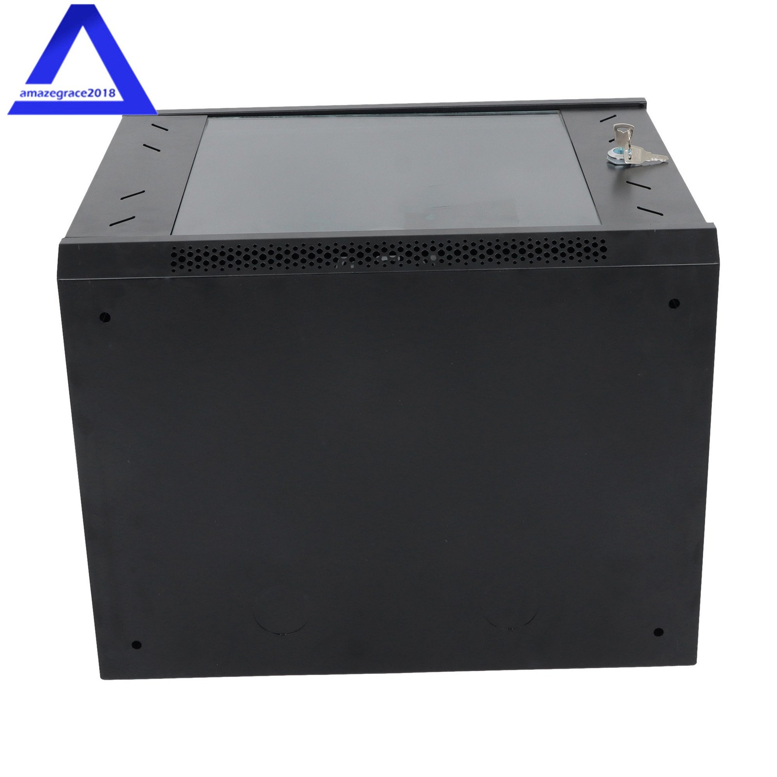 9U Wall Mount Server Cabinet Network Rack Vented Enclosure Lock Door 15.5'' Deep