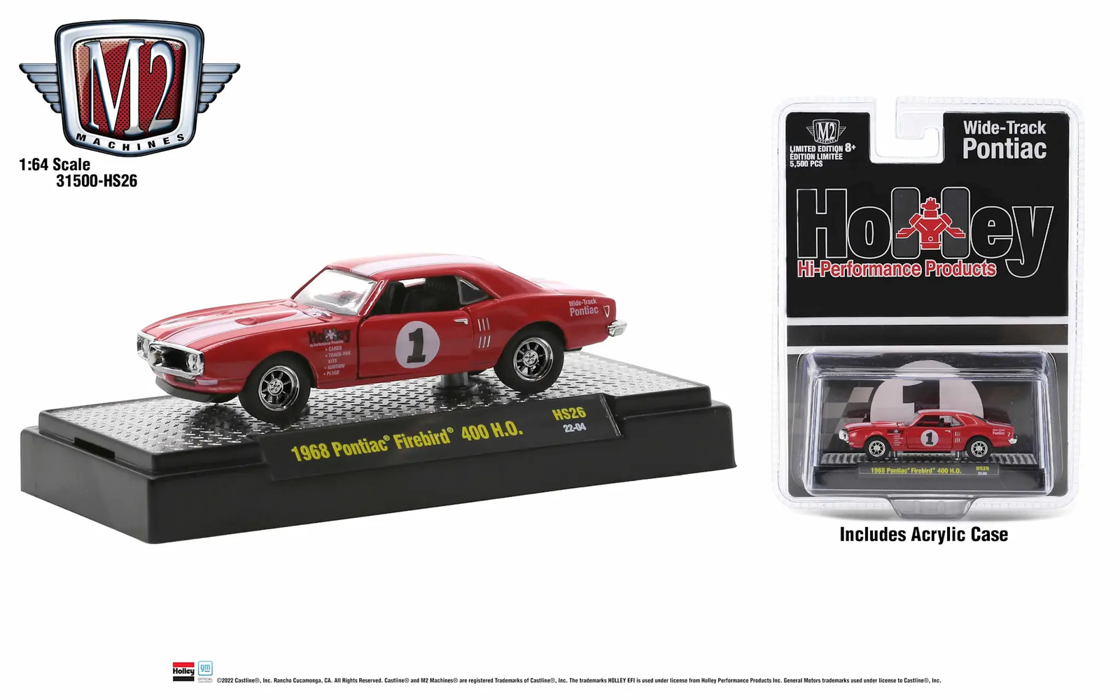 31500-HS26 M2 Machines Auto-Lifts 1968 Pontiac Firebird 400 H.O. Hobby Exclusive
