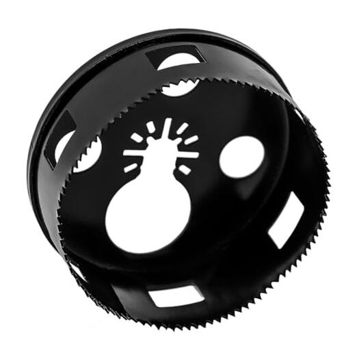 Round Multi-Tool Hole Saw. Cutting recessed Lights with oscillating 4 1/4
