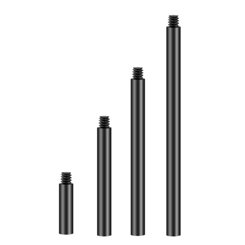 Camera Mount Extension Tube Aluminum Rod with 1/4" Threading for Stability