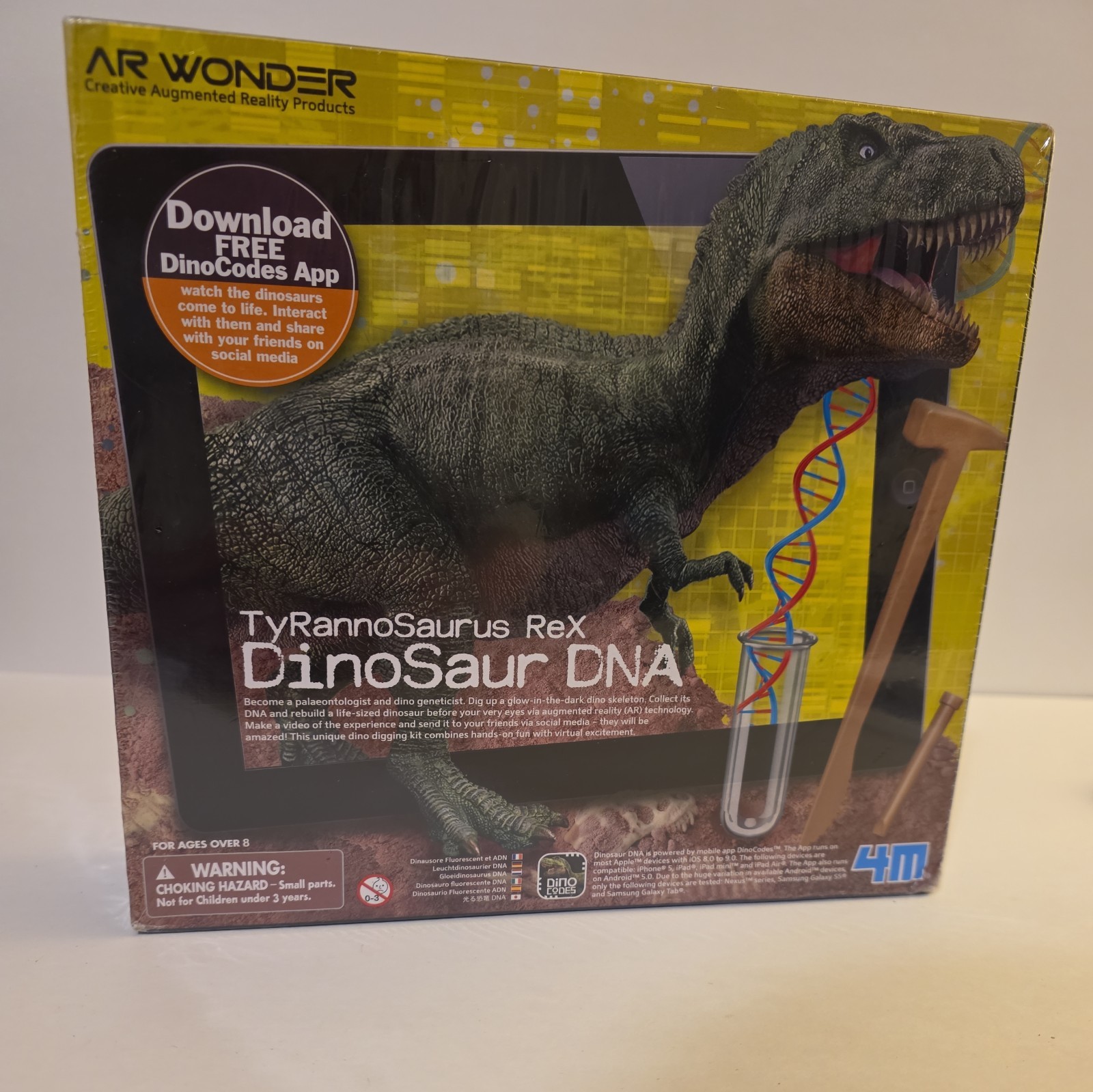 AR Wonder Dinosaur DNA Tyrannosaurus RX Augmented Reality Kit Sealed Box