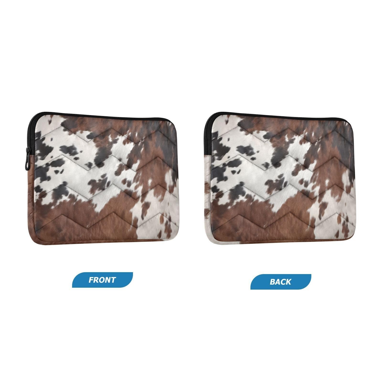 Cow Print Laptop Sleeve Bag Shockproof Protective Computer Carrying Case for ...