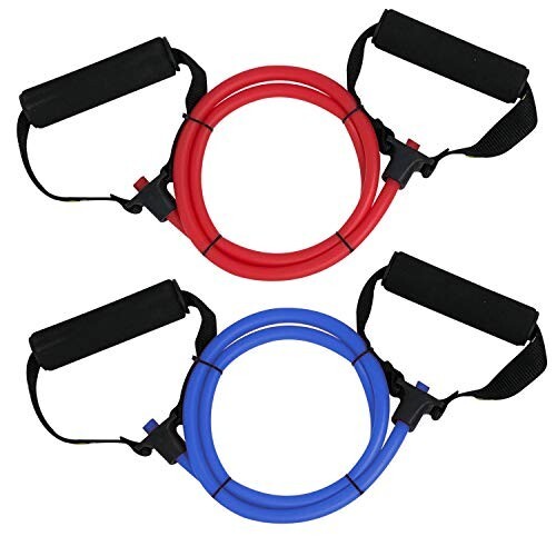 Non-Slip Handle Resistance Bands: Fitness, Muscle Training, Stretching, Set of 2