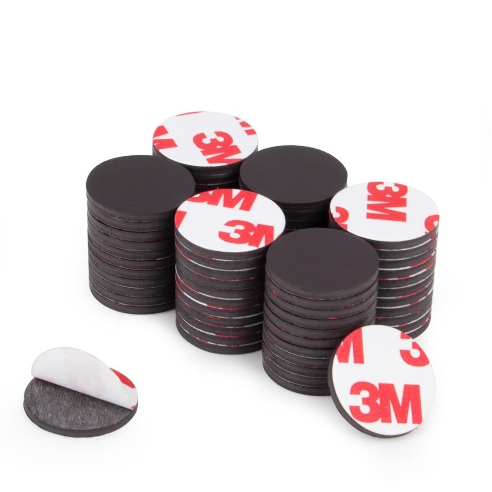 Round Magnets with Adhesive Backing 30 Pcs Strong Adhesive Magnet Dots 0.8 Inch