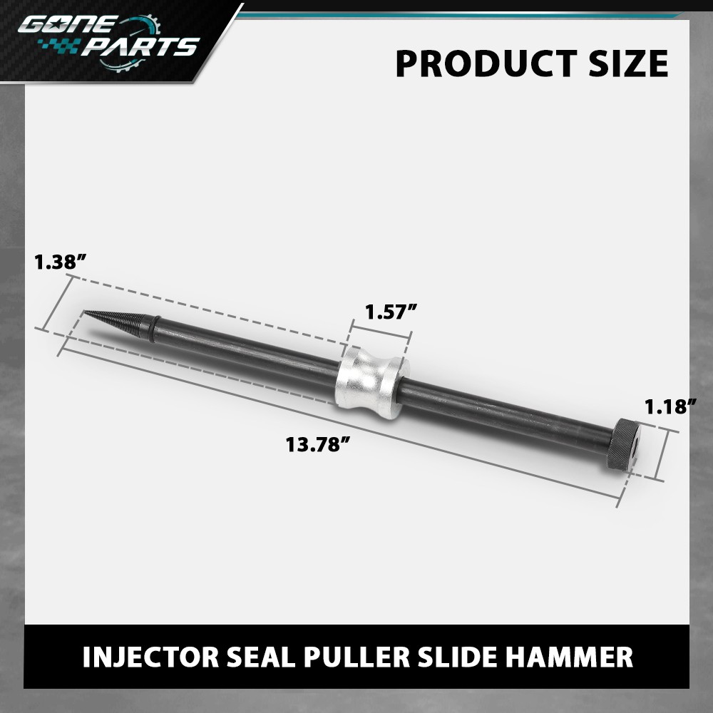 Sealing Washer Car Diesel Injector Seal Puller Slide Hammer Extracts Deep Copper