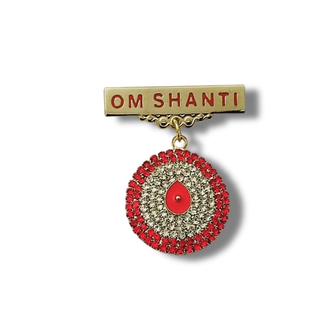 Brahma Kumaris - Om Shanti Shiv Baba Diamond Badge – Embrace Divine Radiance