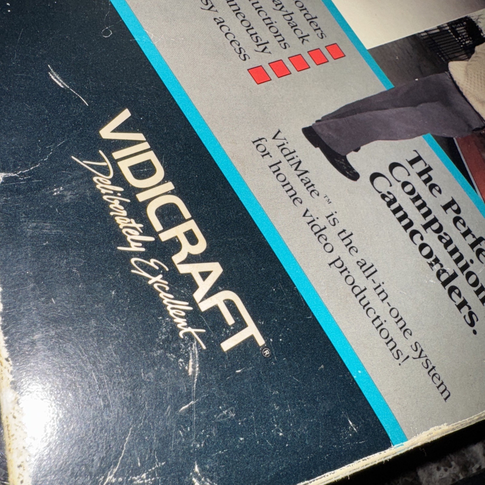 VIDICRAFT VidiMate Digital Stabilizer Opticon Processing July 1988 VDM-100
