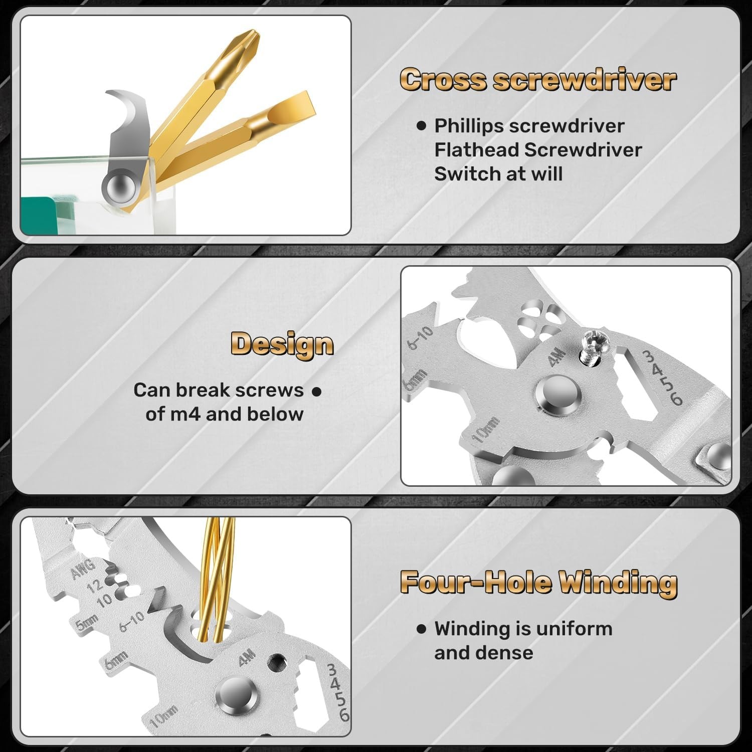 DIY Portable Multi-Functional Fold Wire Stripper Scissor w/ Electrical Test US