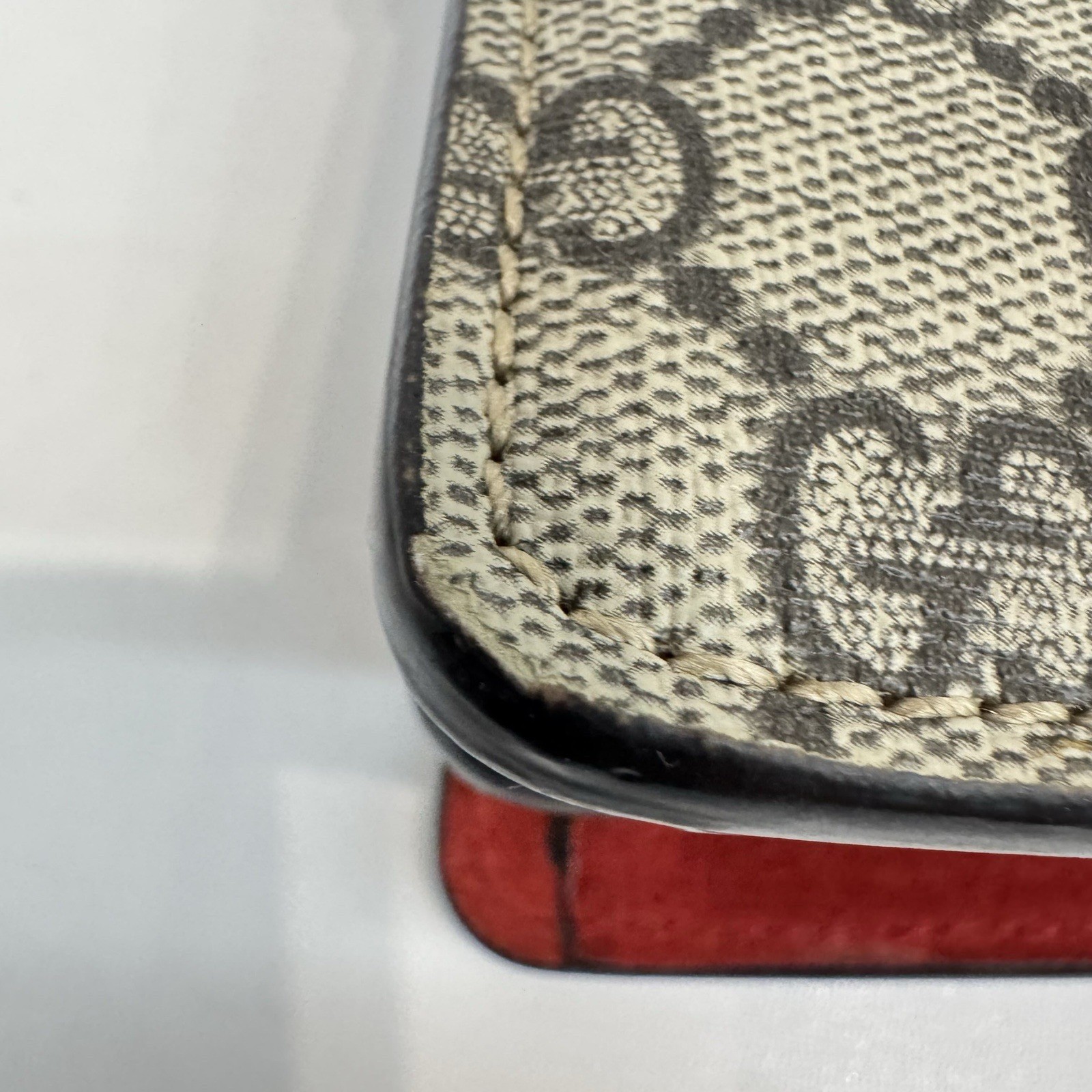 Gucci Dionysus Monogram Red Mini Chain Shoulder Bag