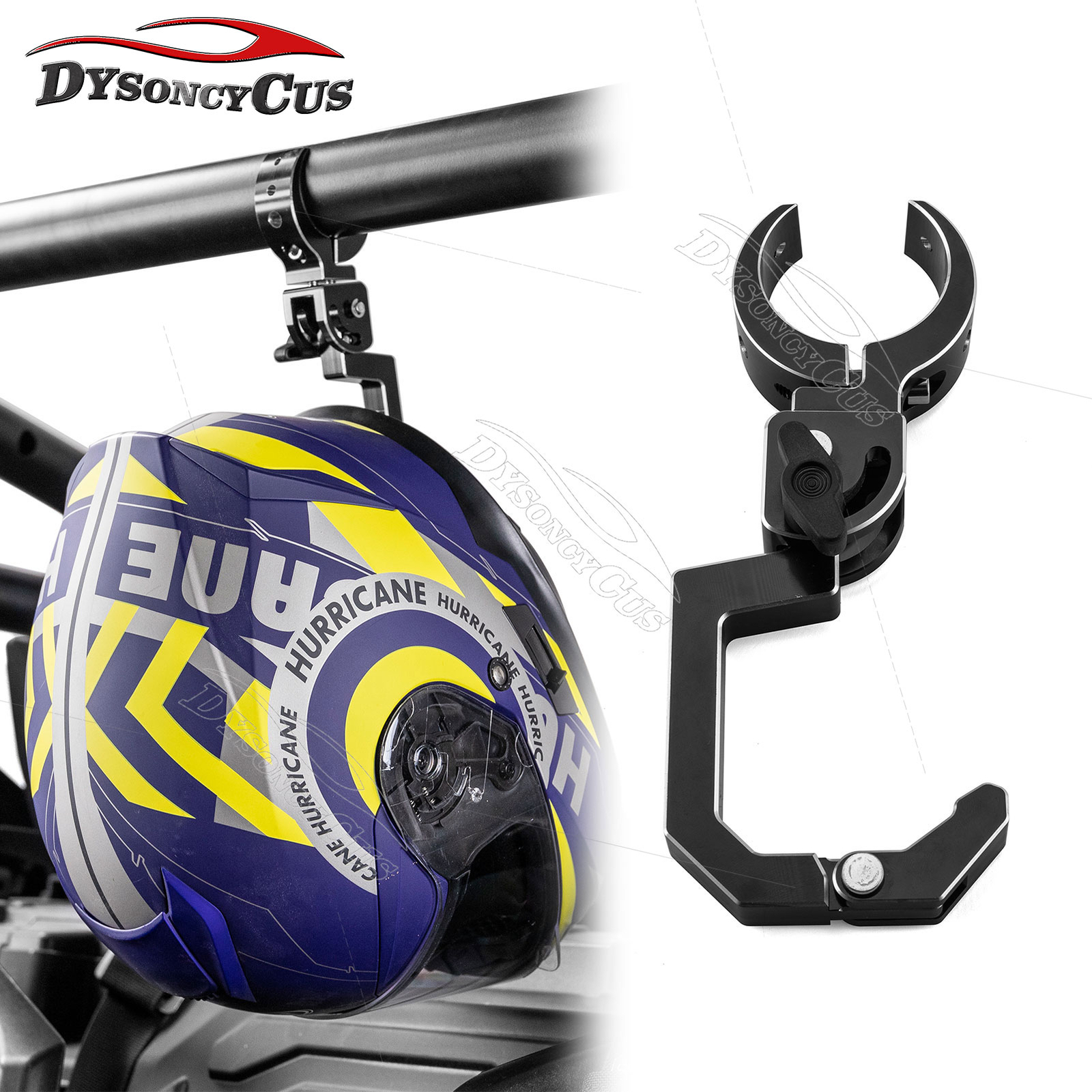 1-2" Round Roll Bar Helmet Hook For Polaris RZR XP 1000 PRO Can-am Maverick X3