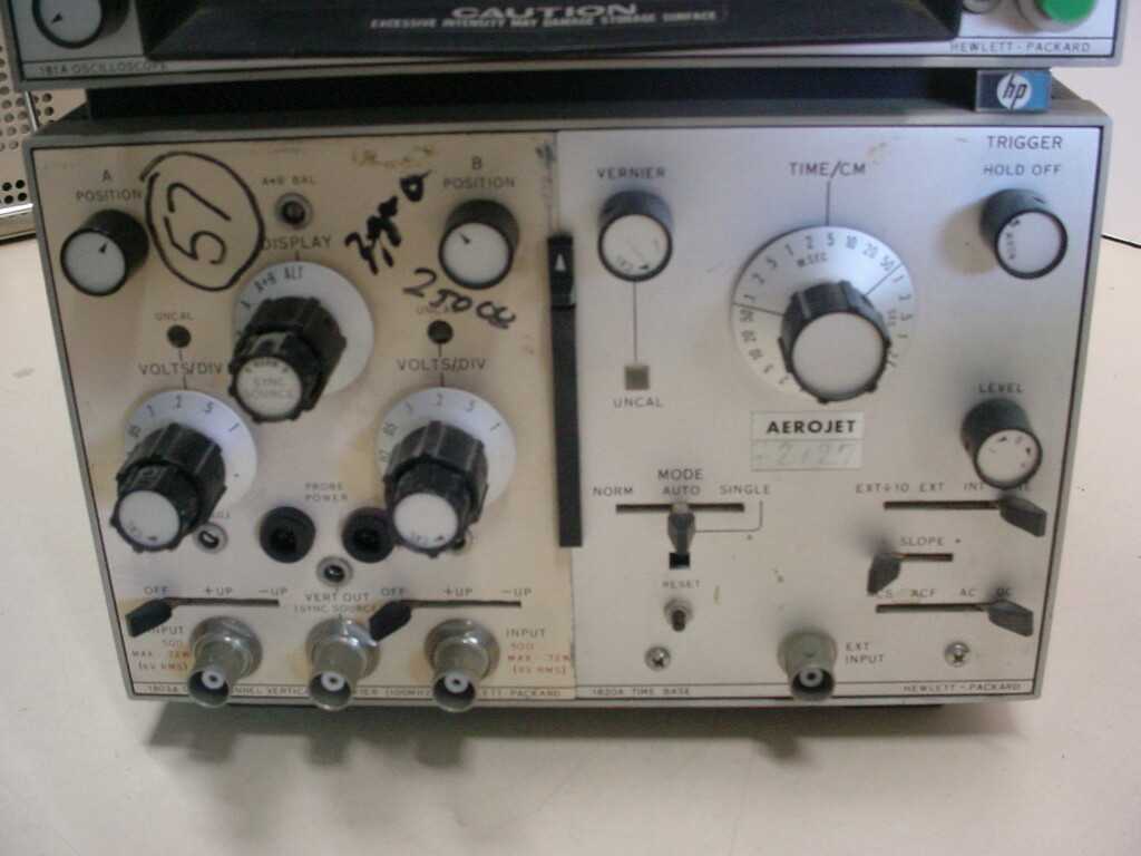 HP 181A Oscilloscope with extras