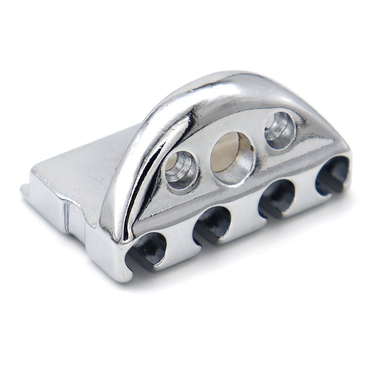 4 Strings Metal 39mm Headless Electric Bass String Nut with Screw Chrome